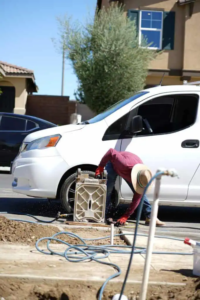 Professional curb core drilling for residential and commercial projects.